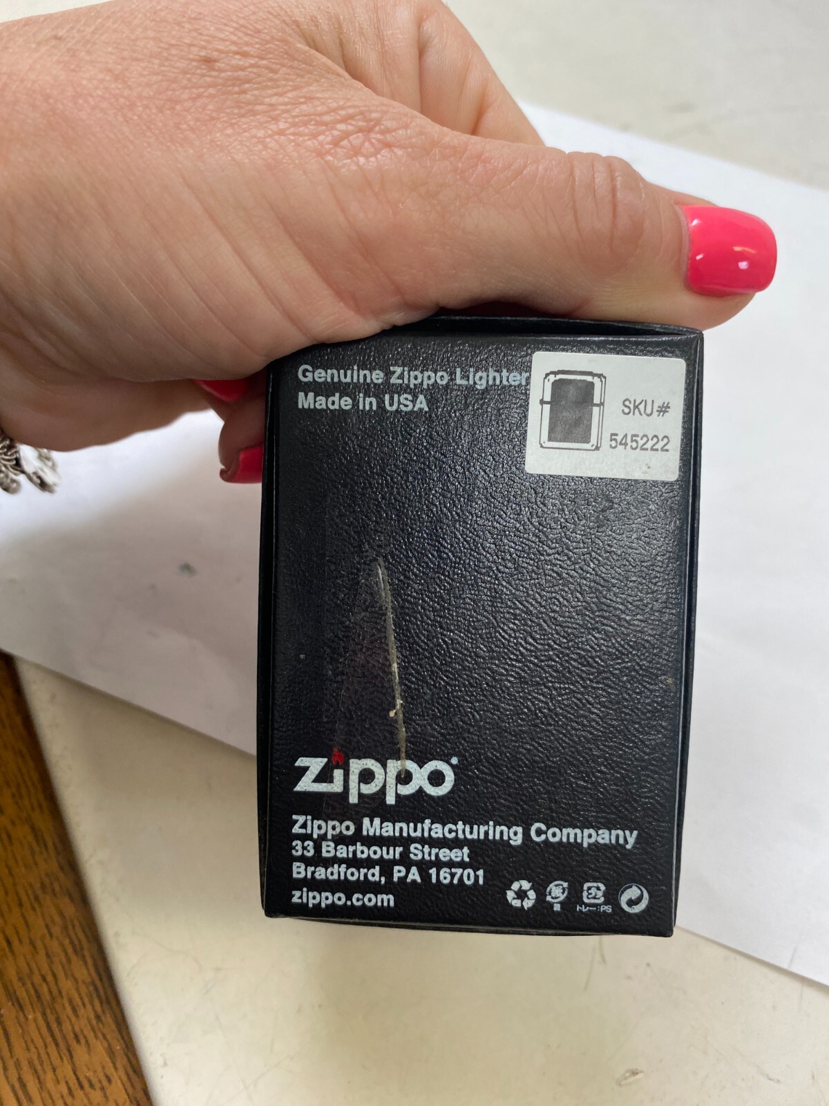 Zippo Engraved “ #1 DAD!“ Lighter (Unfilled) BRAND NEW IN BOX