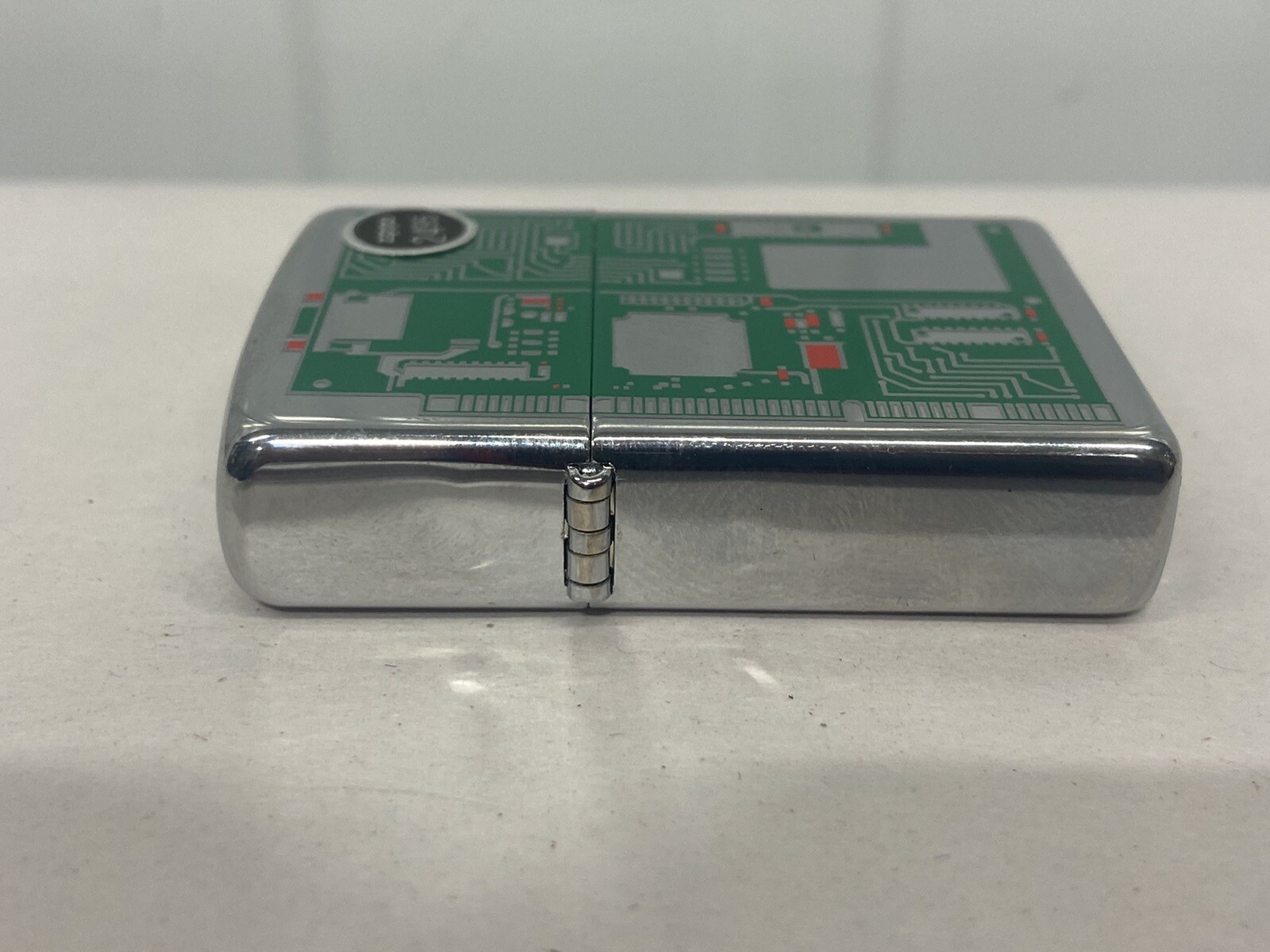 Zippo Lighter 24329 Circuit Board Brushed Crome 2007 Discontinued RARE FREE SHIP