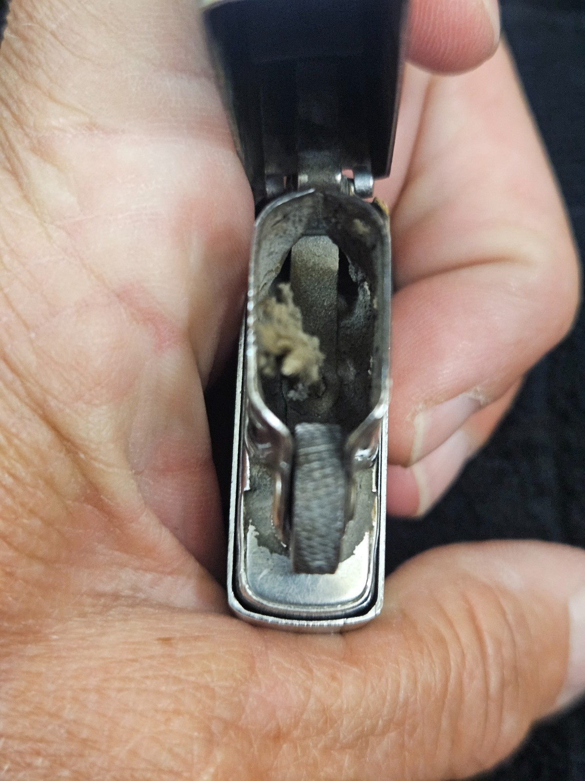 Vintaeg Brushed Chrome Zippo Windproof Lighter – 1960 – Used