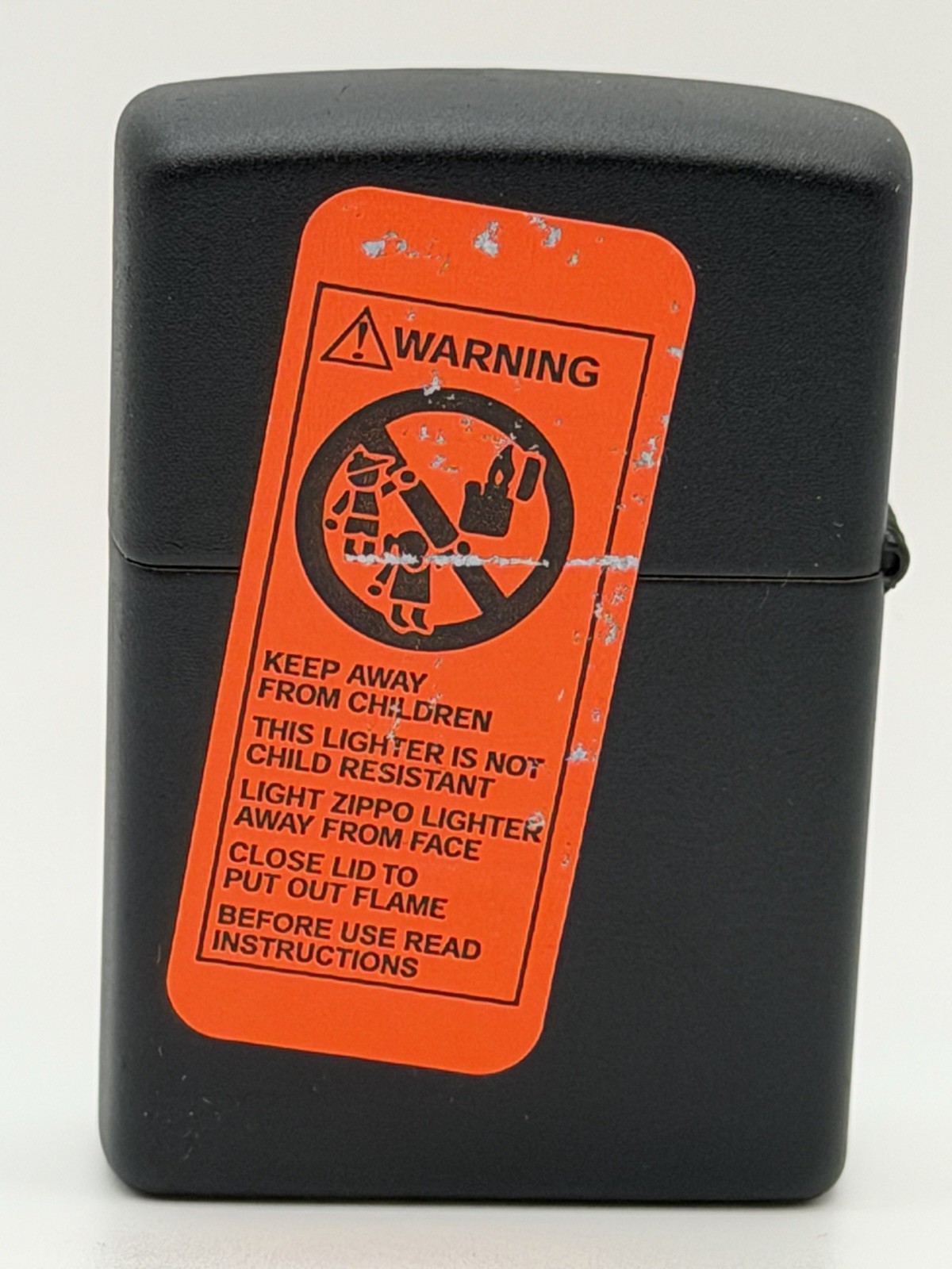 Vintage 2005 Vinyl Record Black Matte Zippo Lighter NEW B7