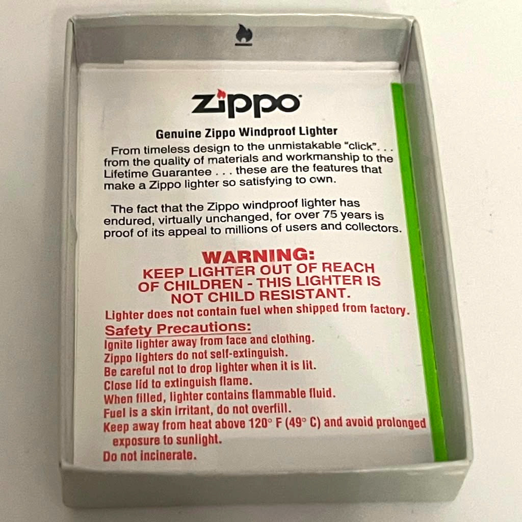 Harley Davidson Made In The USA Eagle On Top Of The World Zippo Lighter With Box
