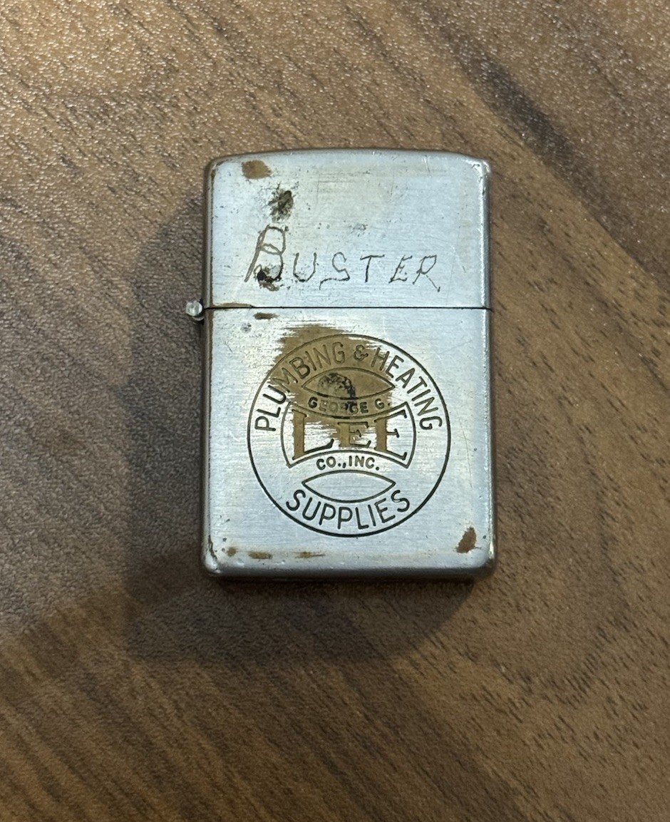 VTG 1951 Zippo George G. Lee Plumbing & Heating Supplies Lighter Rare