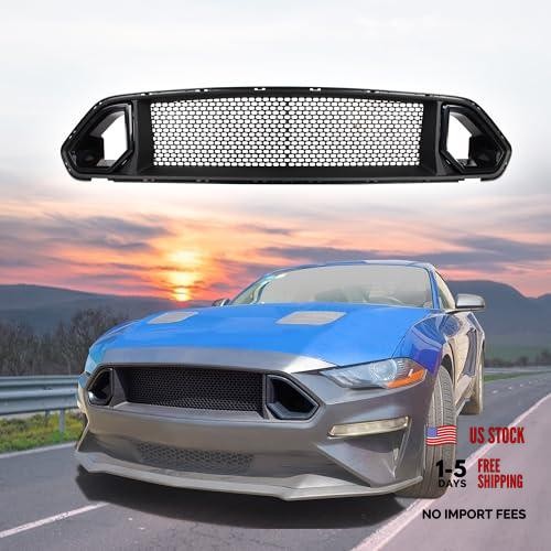 Grille Guards & Grilles Mesh Front Bumper Upper Hood Grille Grill, Compatible
