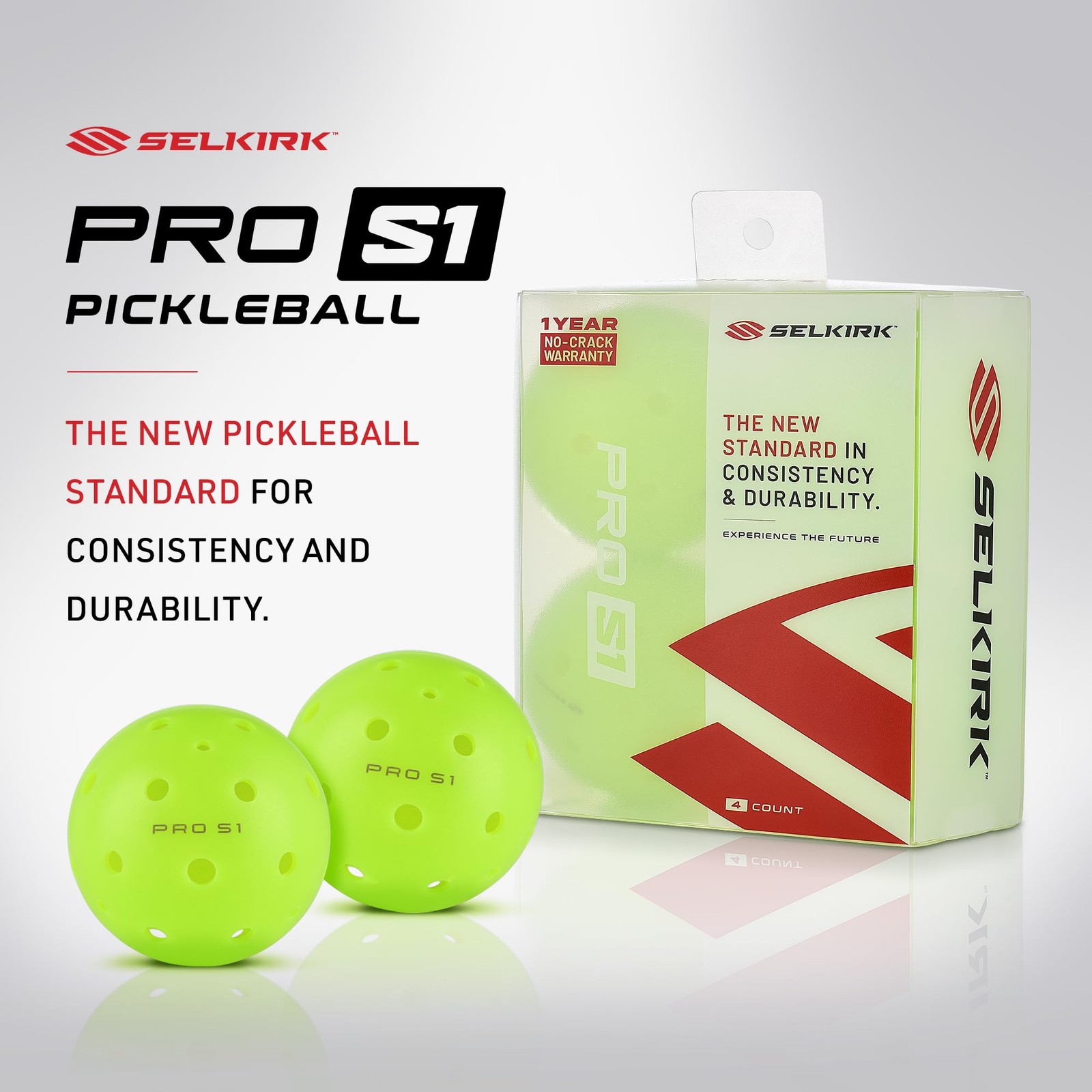 Selkirk Sport Pro S1 38 Hole Outdoor Approved Pickle For Tournament 12 Pack