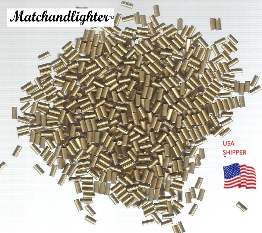 Lot of 20 Gold Lighter Flints for Fluid/Gas Lighters, Replacement Flint USA Ship