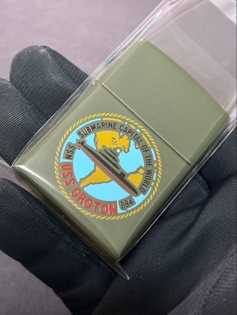 Zippo USS CROTON SSN 694 Khaki 2005 Lighter