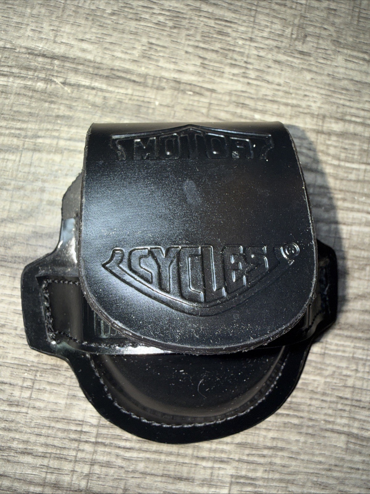 Vintage Harley Davidson Leather Belt Pouch For Zippo Lighter Pocket Watch