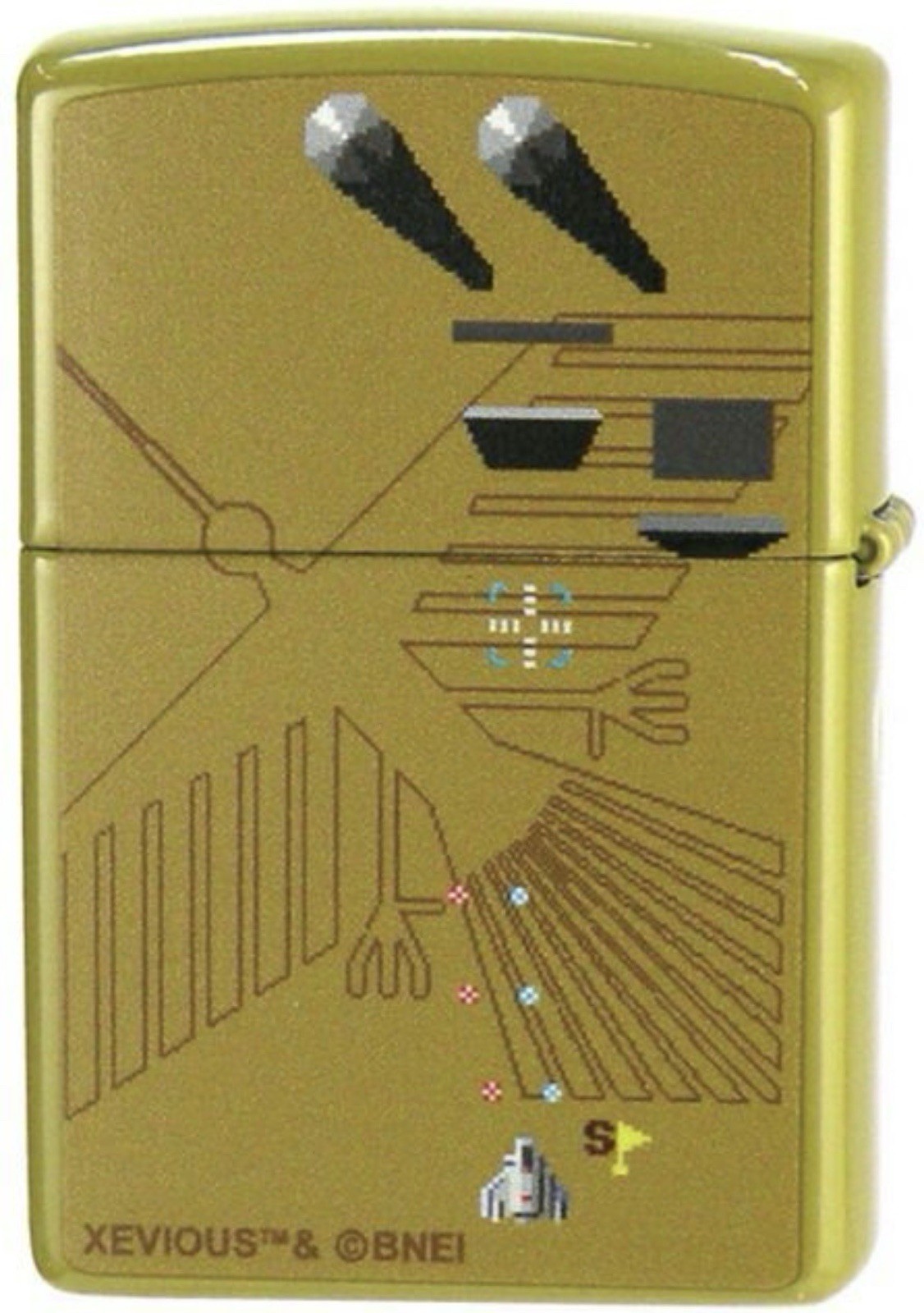 Zippo Namco Legendary Xevious Game Matte Green Khaki Lighter Japan
