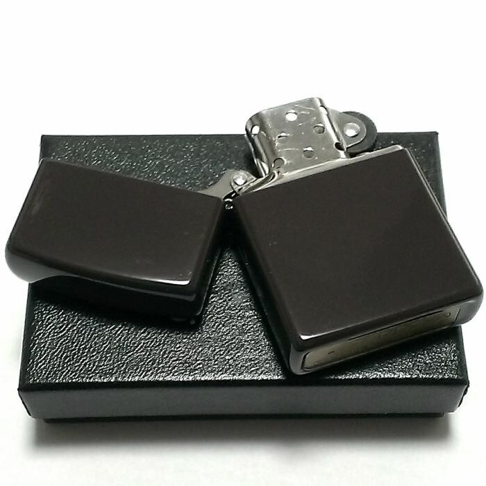 Zippo Oil Lighter Classic Brown Simple Standard Regular Case Japan