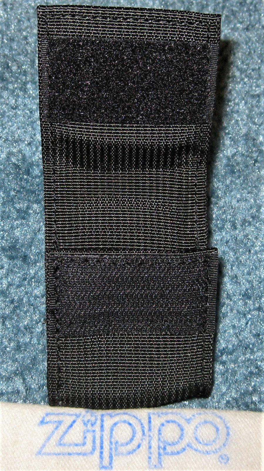 ZIPPO TACTICAL POUCH Black Nylon Webbing 48400 SNAP LOOP TO SECURE New
