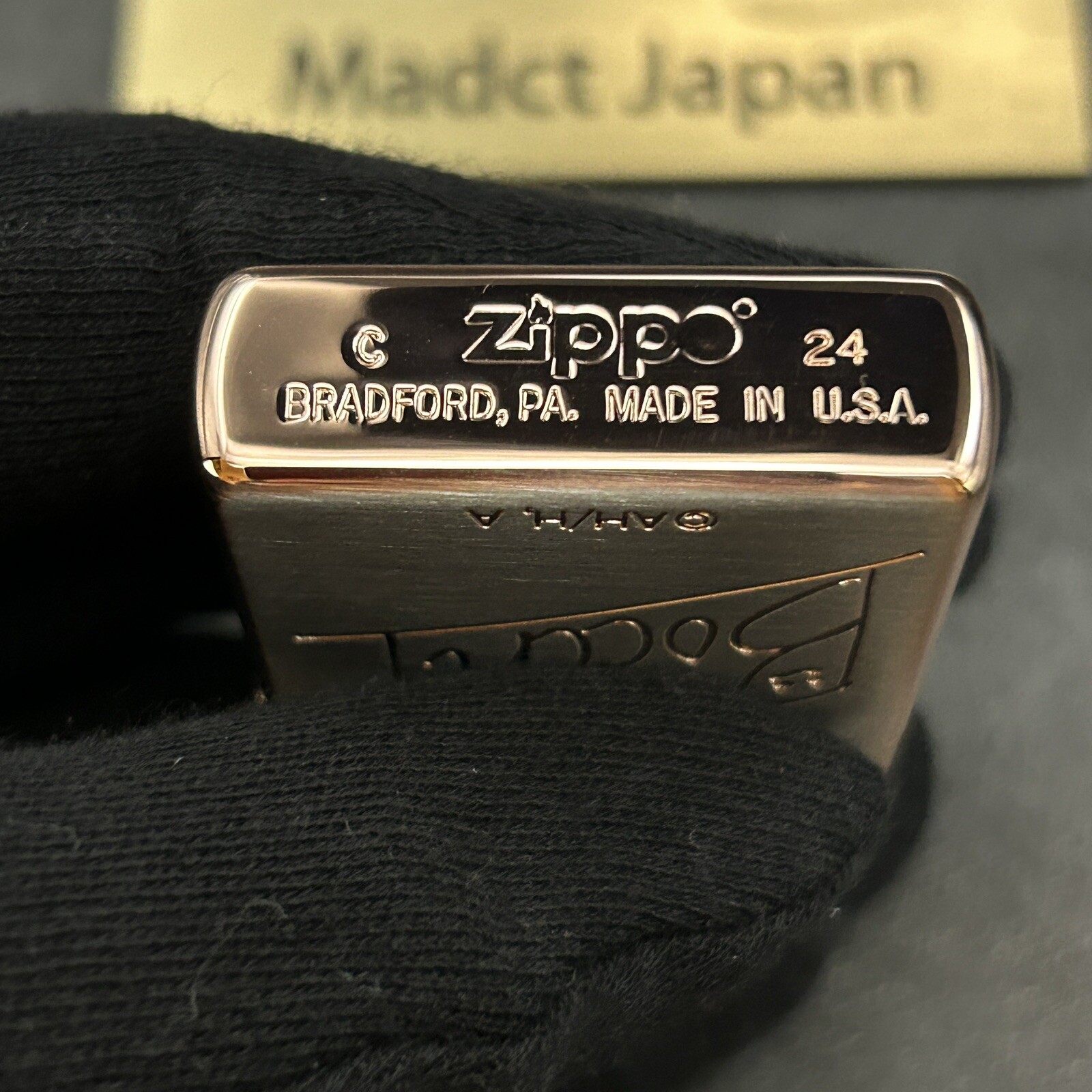 Zippo Bocchi The Rock Hitori Goto Pink Silver 3 Sided Etching Lighter JP