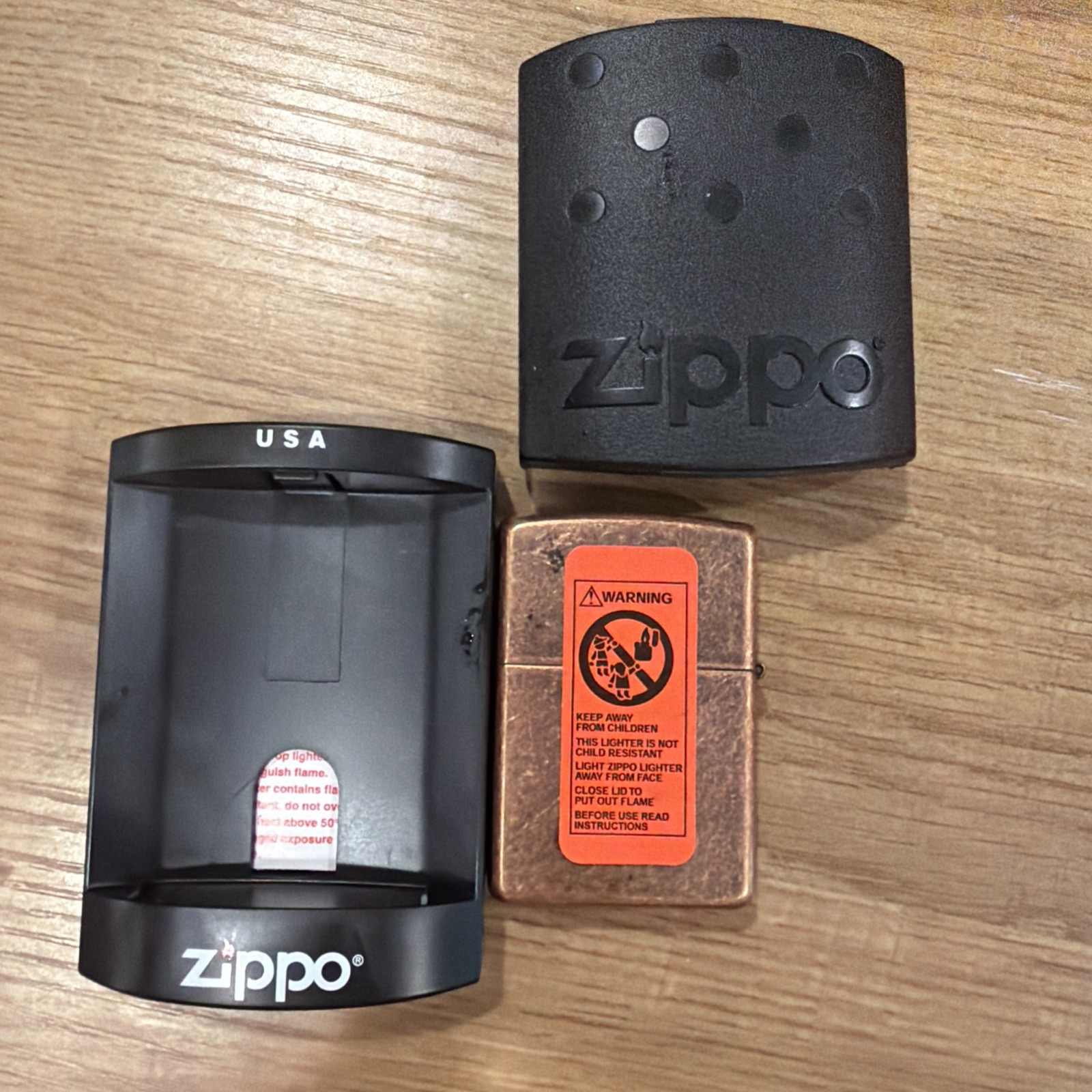 ZIPPO NEW UNUSED NOS COPPER CLAD LIGHTER B-03 BRADFORD PA MADE IN USA