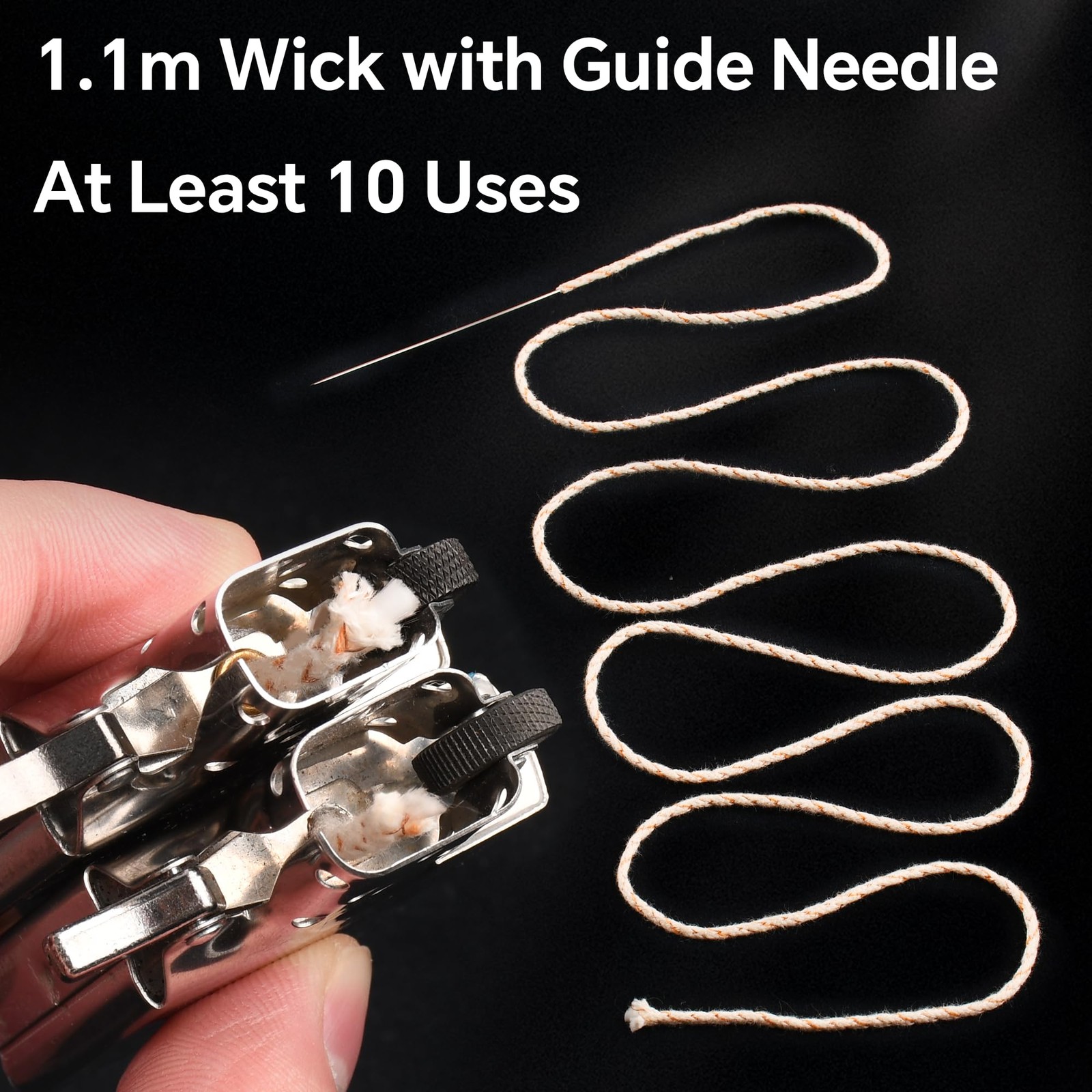 JINMUNIC Flint and Wick Replacement Set-Upgraded Lighter Repair Kit Metallic