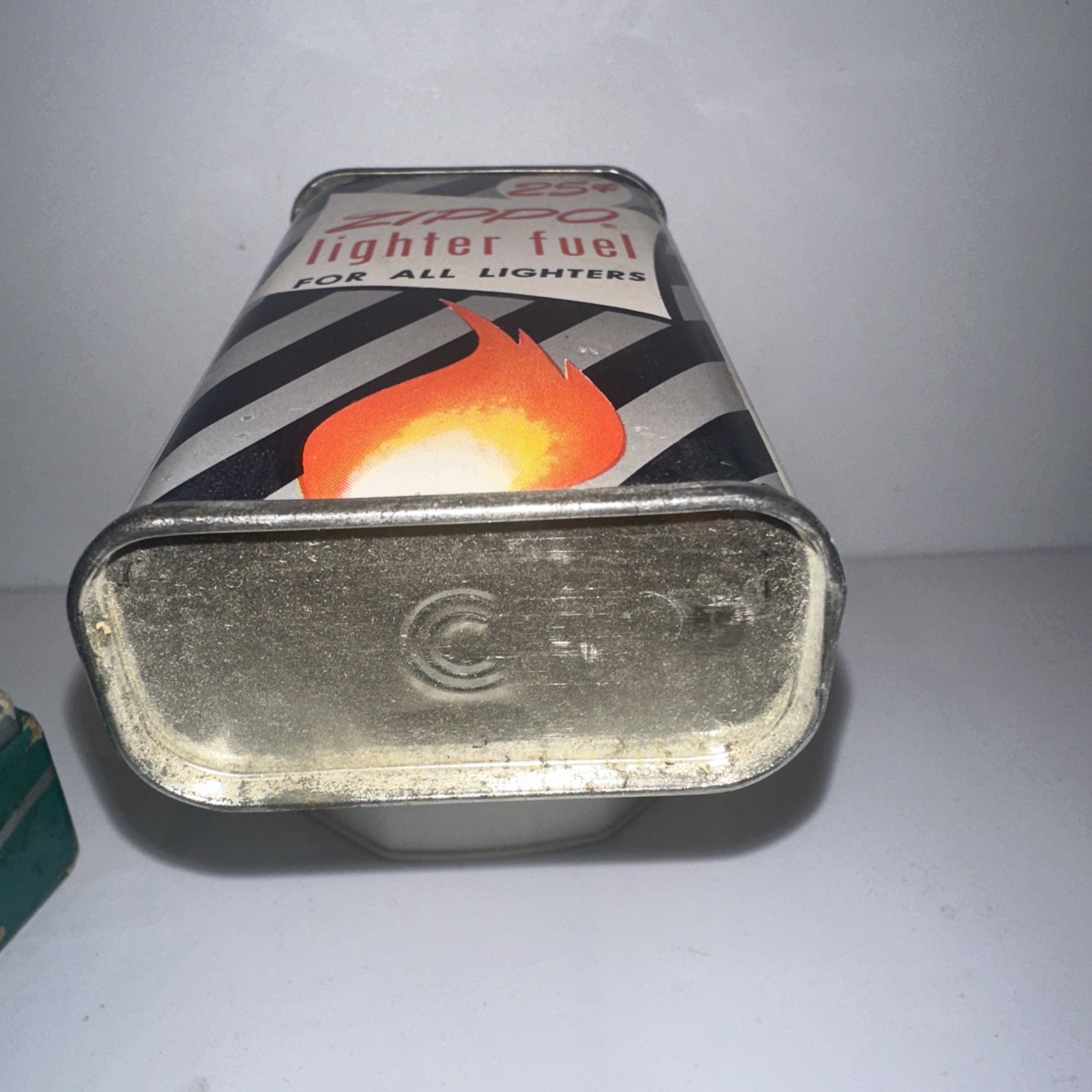1959 FORD Engraved Zippo Lighter 3pc Set W/ Box Brushed Chrome Excellent RARE