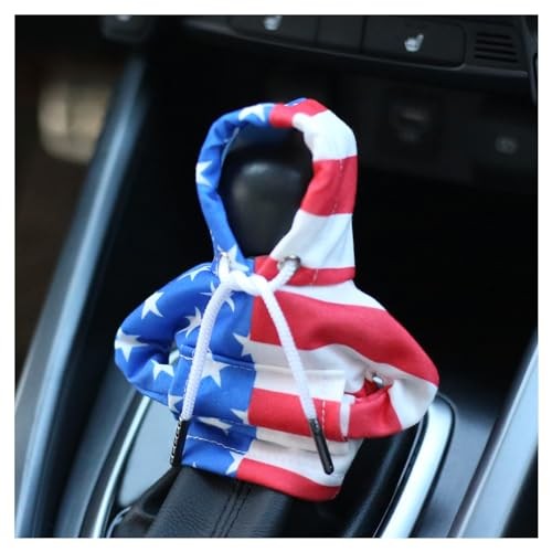 Car Gear Shift Cover with US Flag Design,Fashionable Gear Shift Colorful/L+R