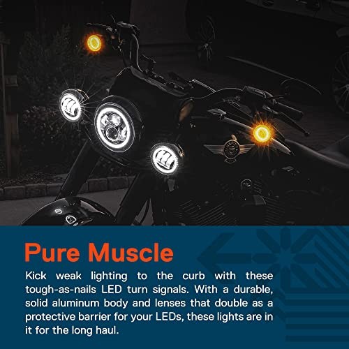 TRUE MODS 2″ 1157 Front Amber + White White/Amber – Running/Turn Signal (1157)