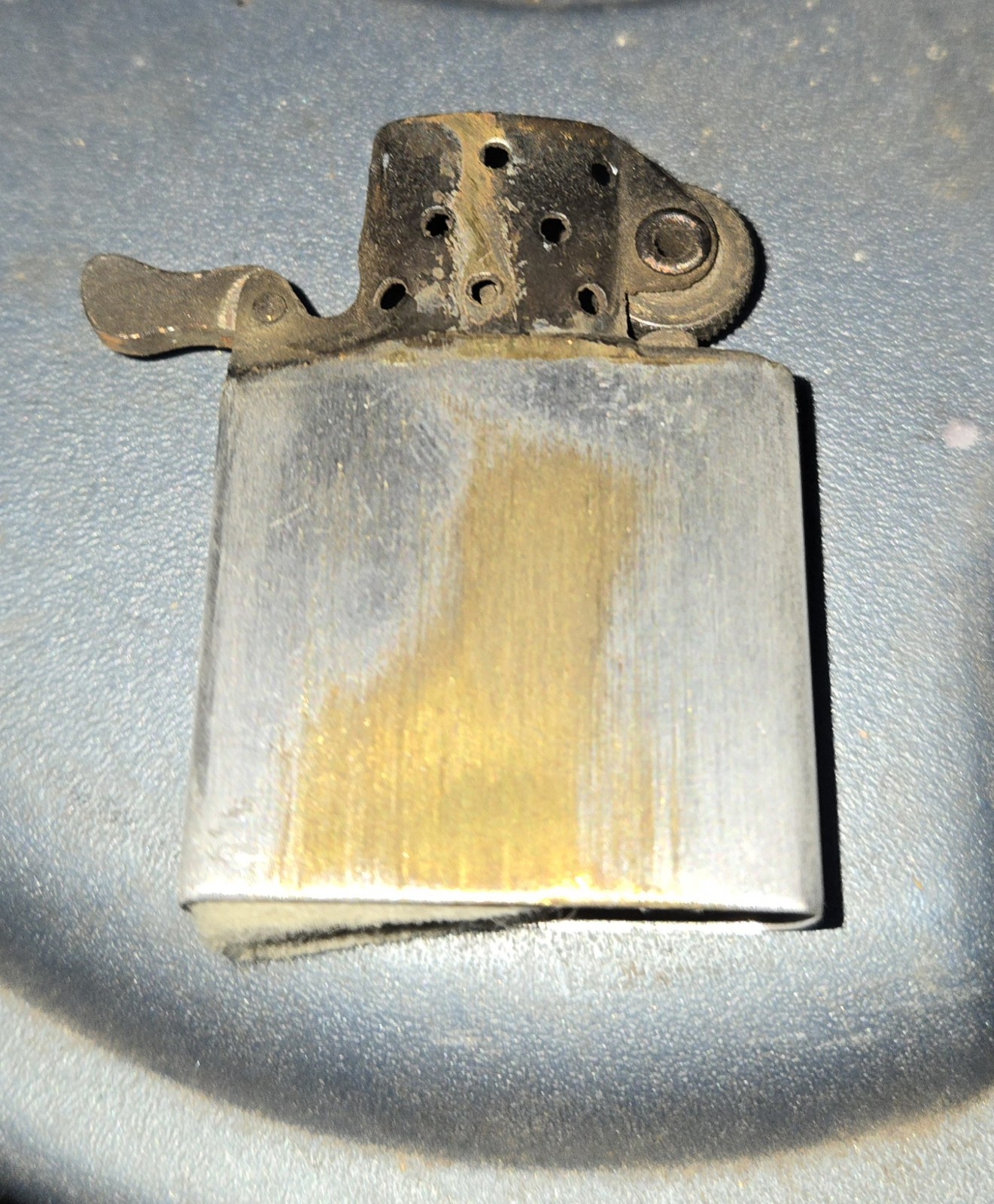 Vintage ZIPPO Lighter – 1958 Pat Pend – Nice Condition 2517191 Candy Stripe Box!