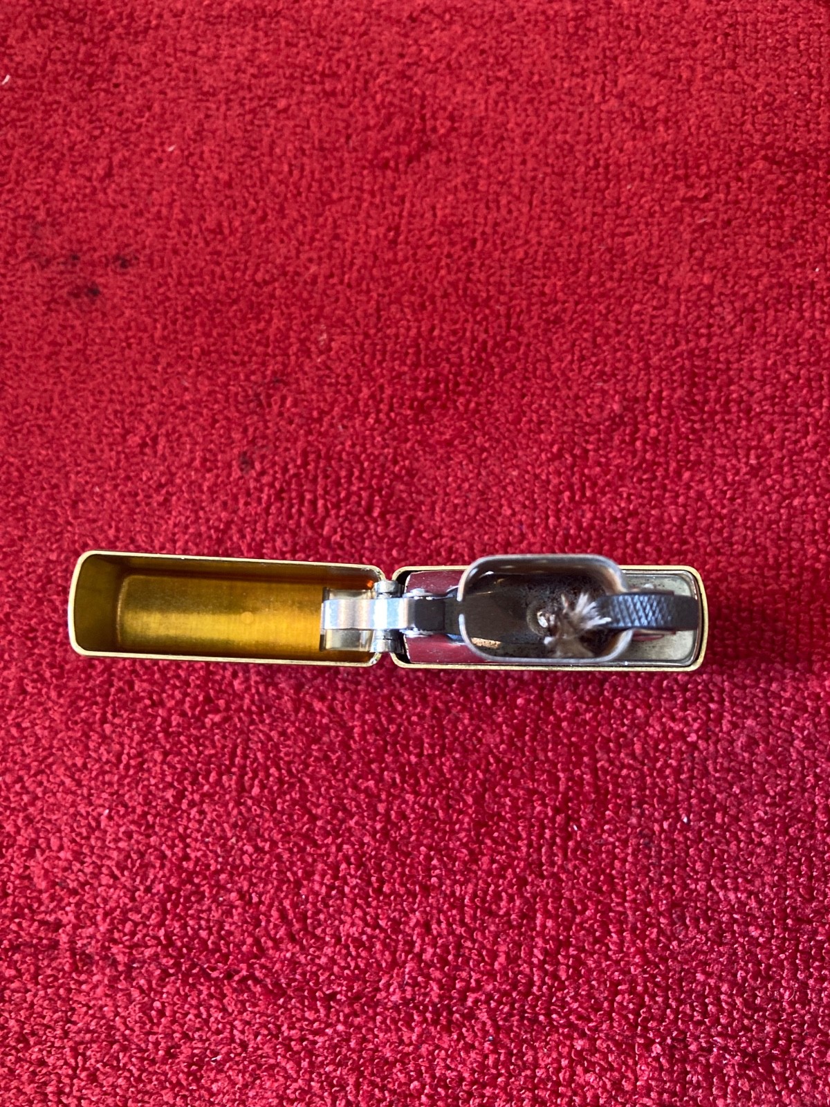 Zippo Gold Textured Gold Tone Collectible Lighter Unique Design Classic Gift