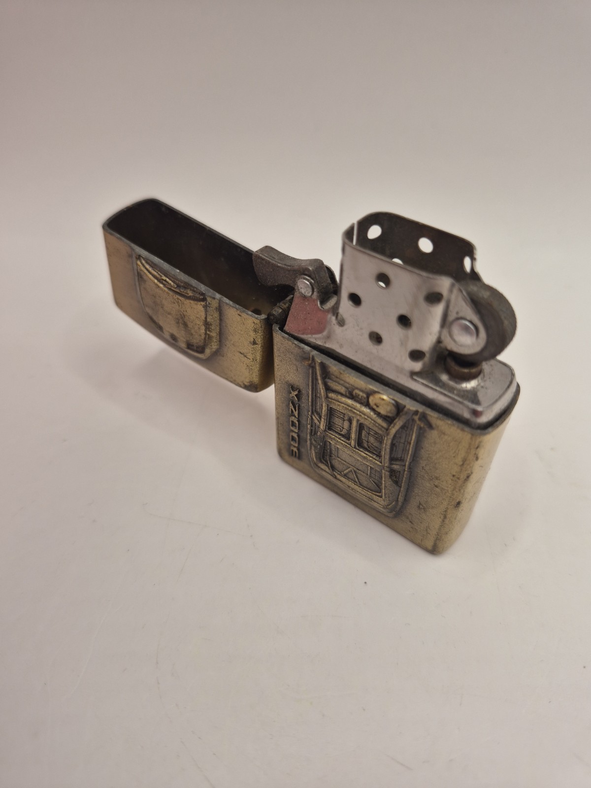 Vintage Zippo Nissan 300ZX Z32 Fairlady Z Lighter Brass Japanese Katakana JDM