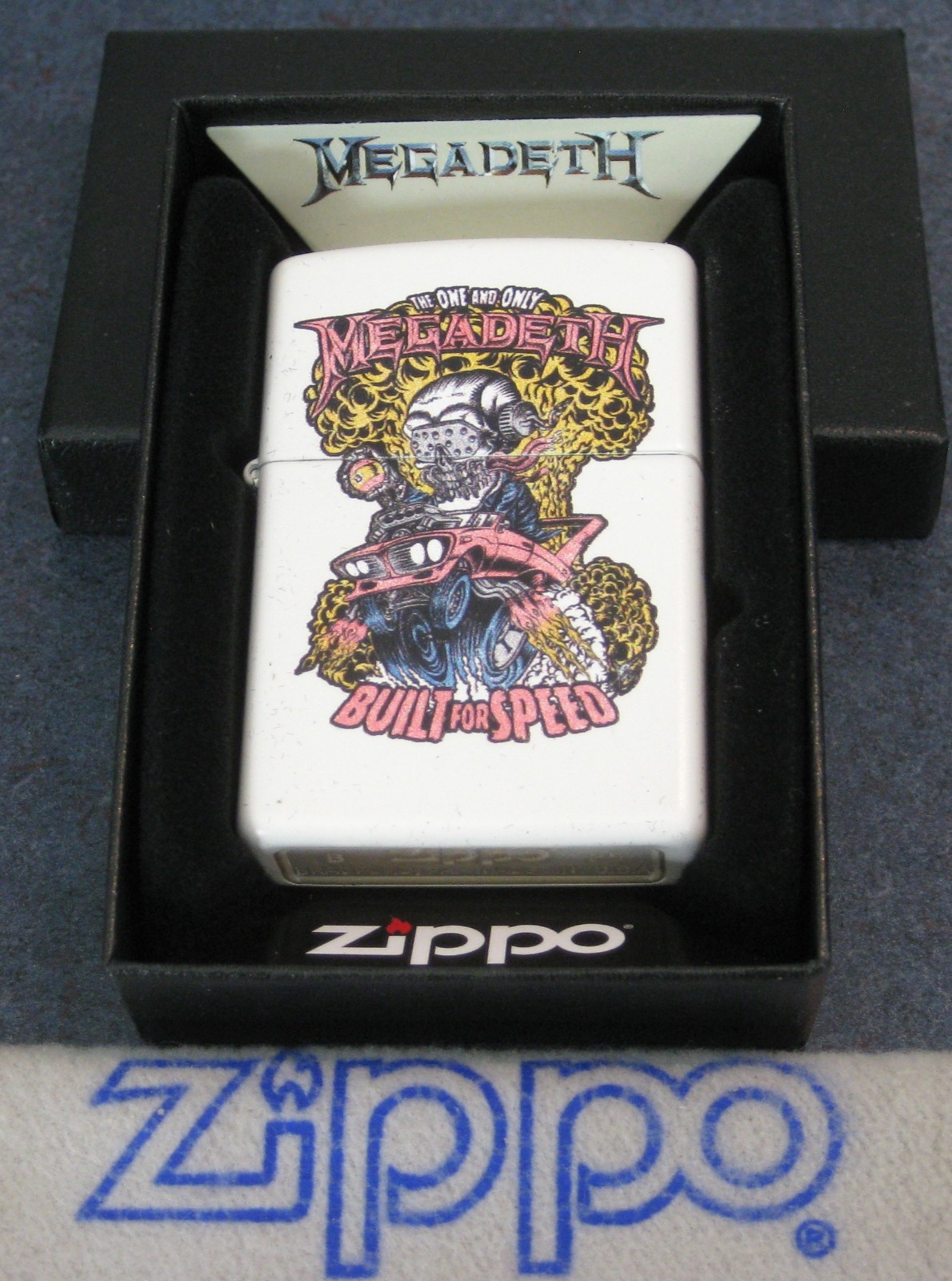 MUSIC Megadeth BUILT FOR SPEED 47236 One And Only ZIPPO Lighter NEW IN BOX 2025