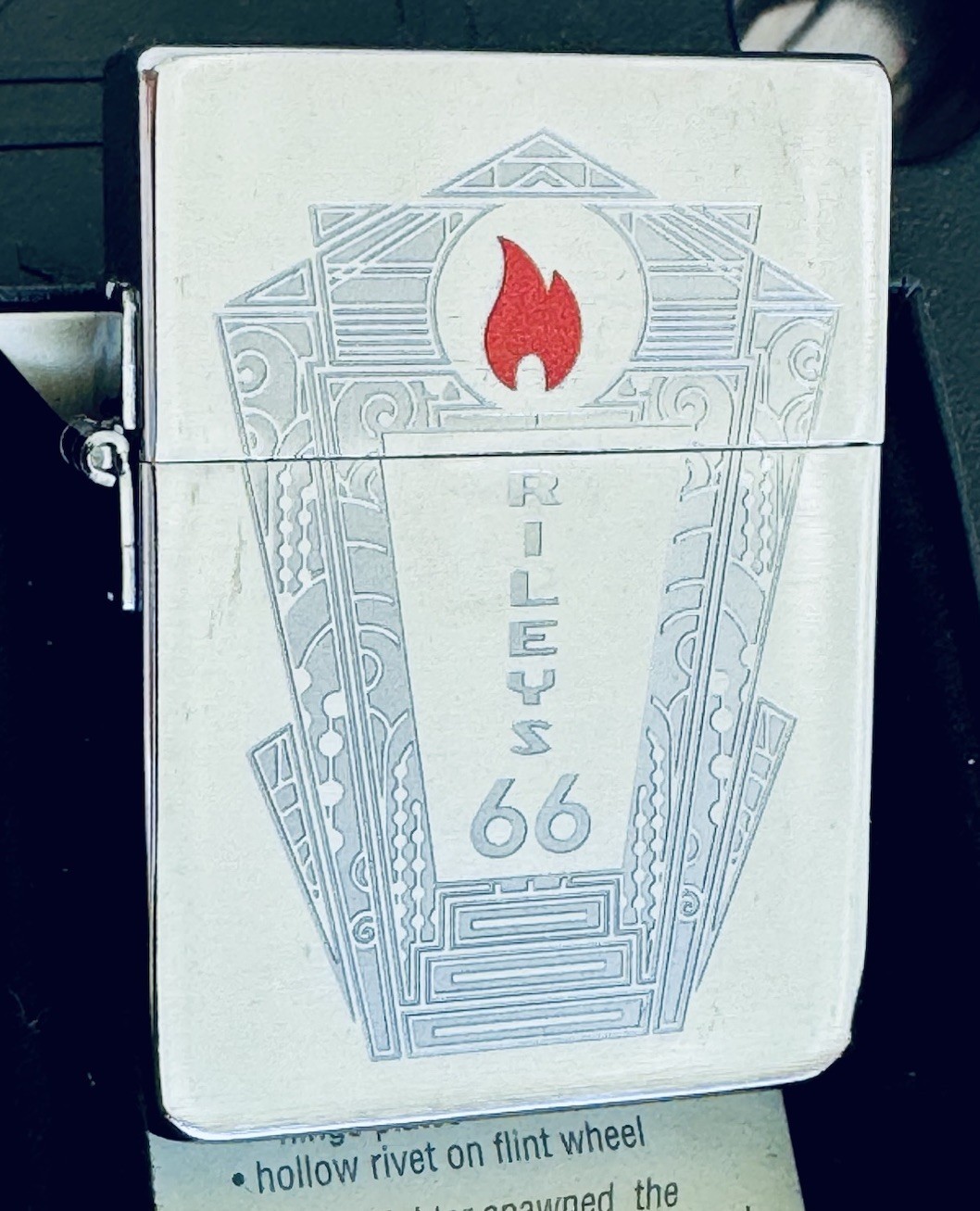Zippo 1935 Replica Art Deco Flame Lighter Limited Edition 1 Of 66 Retired New