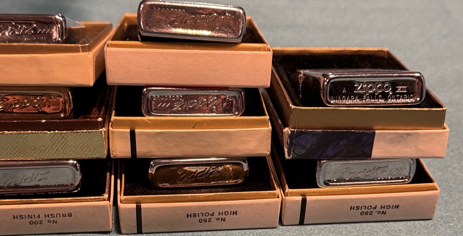 Zippo Lighter Collection Lot Of 45 – NOS Military Advertising Vintage 1950s-2018