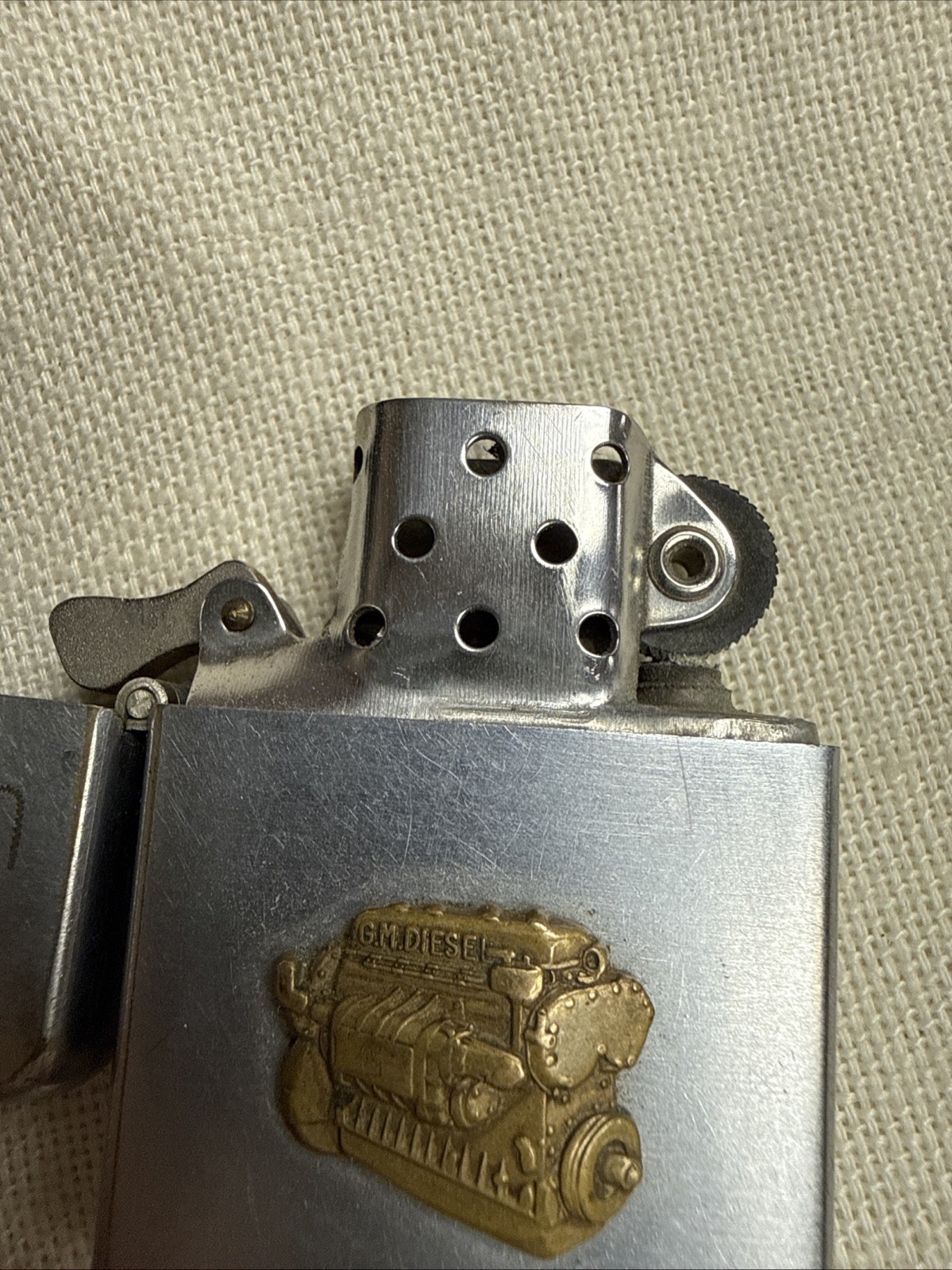 1950s Zippo GM Diesel Engine United Tool Co General Motors JW Morton Signature