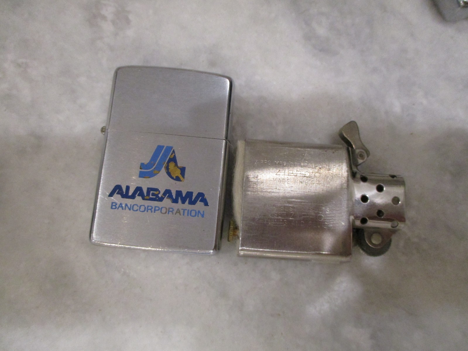 ZIPPO LIGHTERS ADVERTISING SET(3) ALABAMA BANCORP/TALLMAN CO./ MID-WAY (2517191)