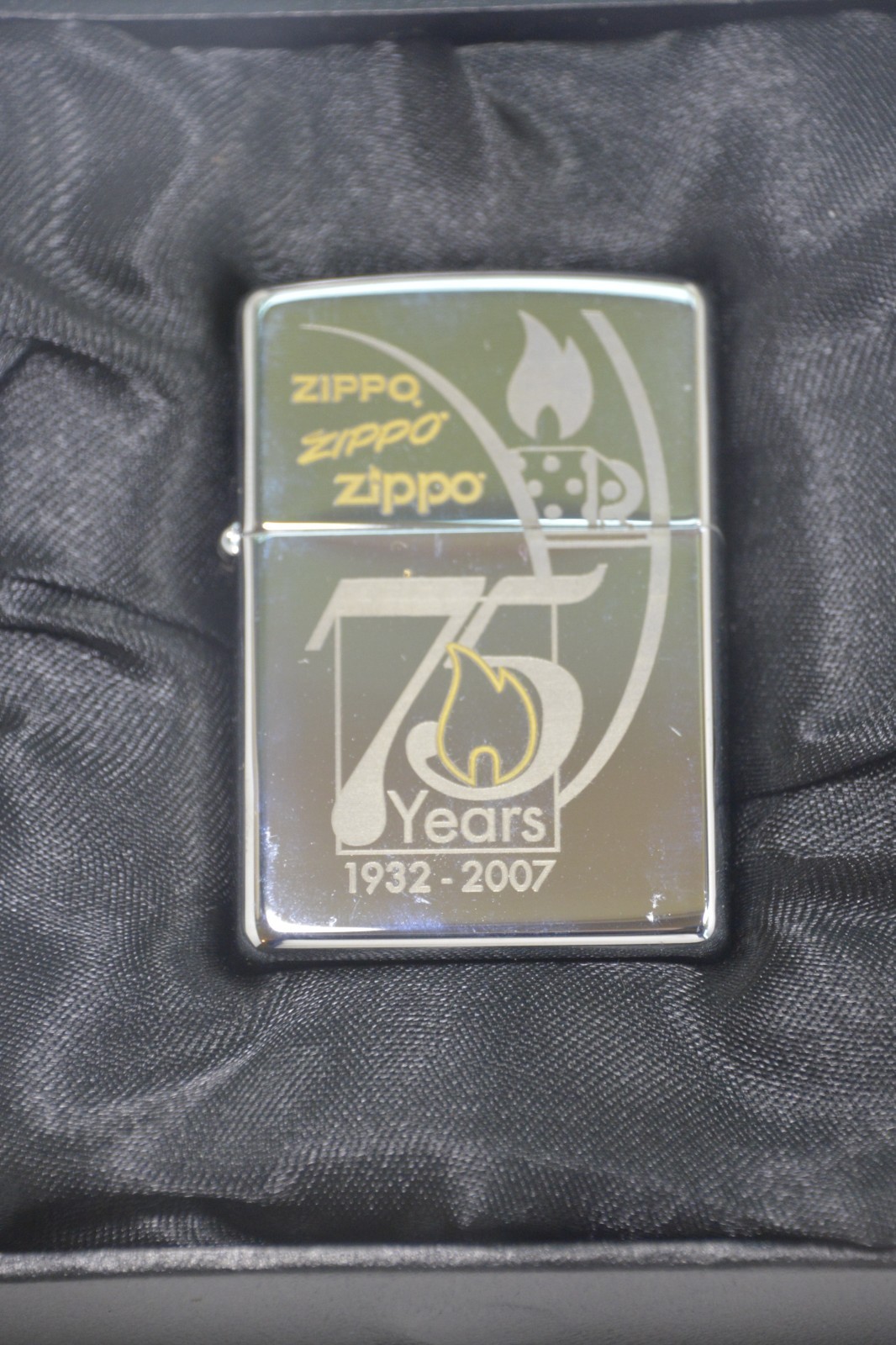 75th Anniversary Zippo Lighter Employee Edition W/Name Engraved 2007
