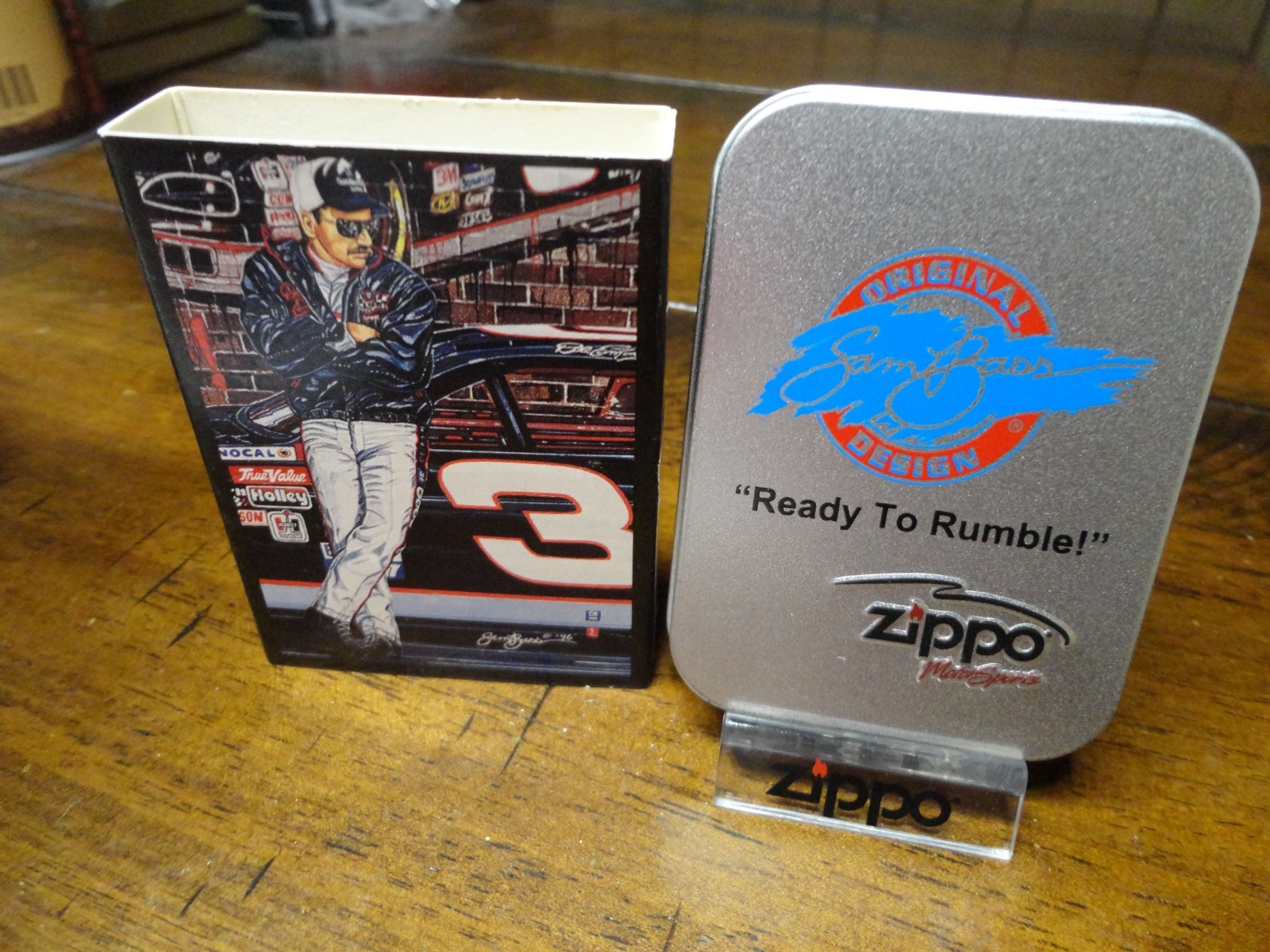 DALE EARNHARDT #3 READY TO RUMBLE SAM BASS NASCAR ZIPPO LIGHTER MINT IN BOX 2004