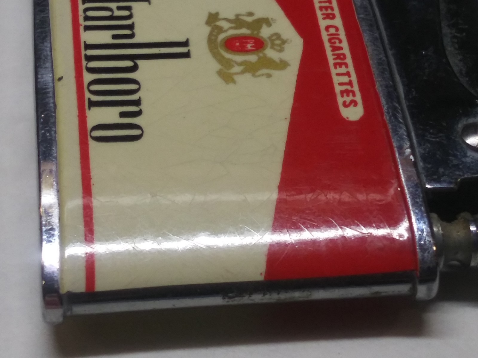 Vintage Rolex Japan Super Automatic Deluxe Marlboro Cigarette Lighter Red Roof