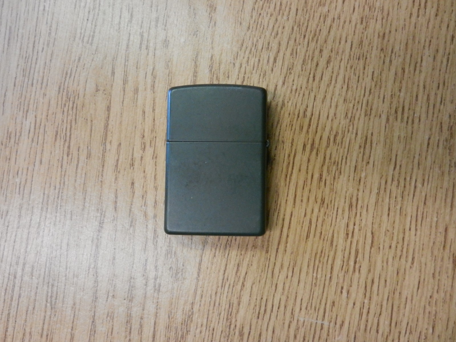 2011 Zippo National Guard Lighter Olive Green No Box Used