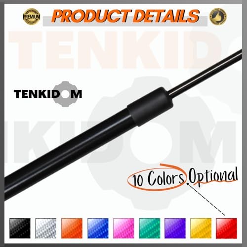 Front Hood Struts Compatible with Ford Mustang S197 2005-2009 Classic Black