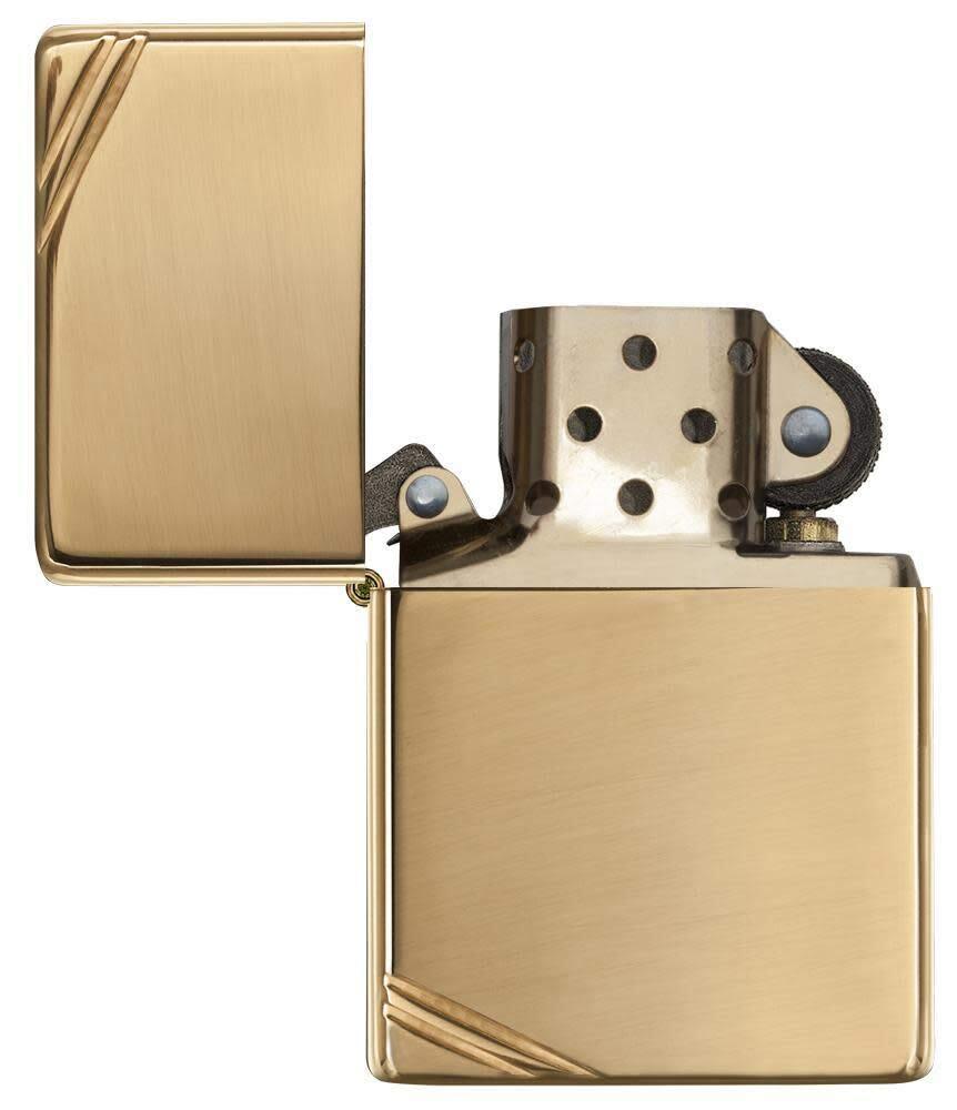 High Polish Brass Vintage Zippo Mechanical Windproof Lighter Made in USA