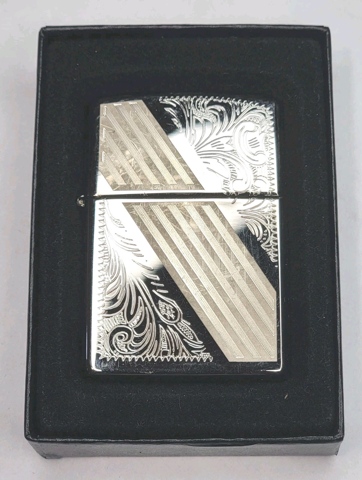 Venetian Stripe Zippo Lighter 24038 – Very Rare From 2012 New / Sealed