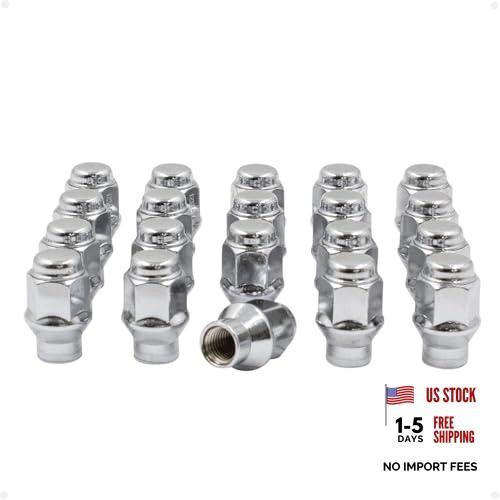 20 Pcs M14x1.50 Thread ET Bulge Acorn 1.4″ Long Lug Nuts Chrome 3/4″ 19mm Hex