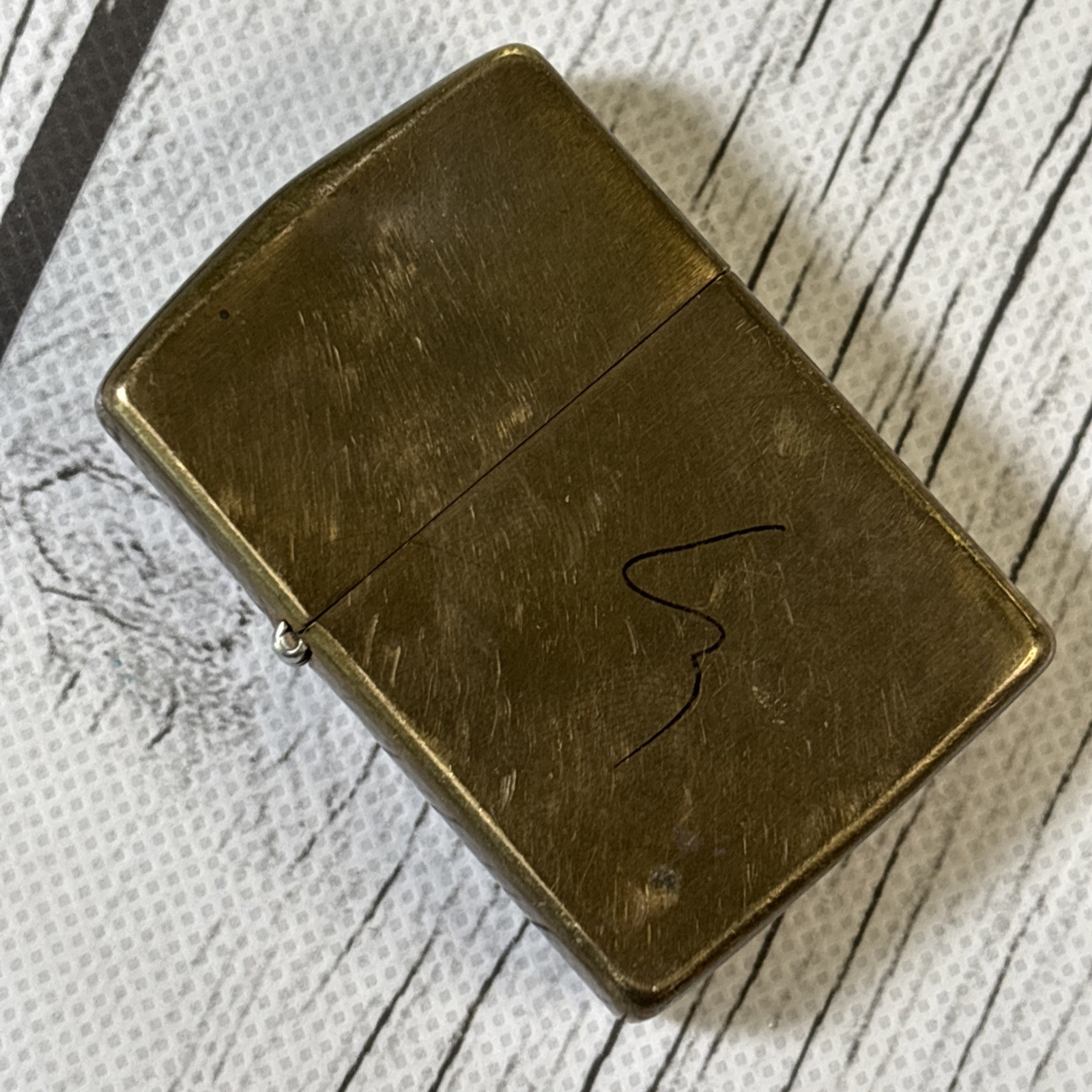 Vintage Zippo Solid Brass May 1993 E IX w/ Significant Patina Bradford, PA USA.