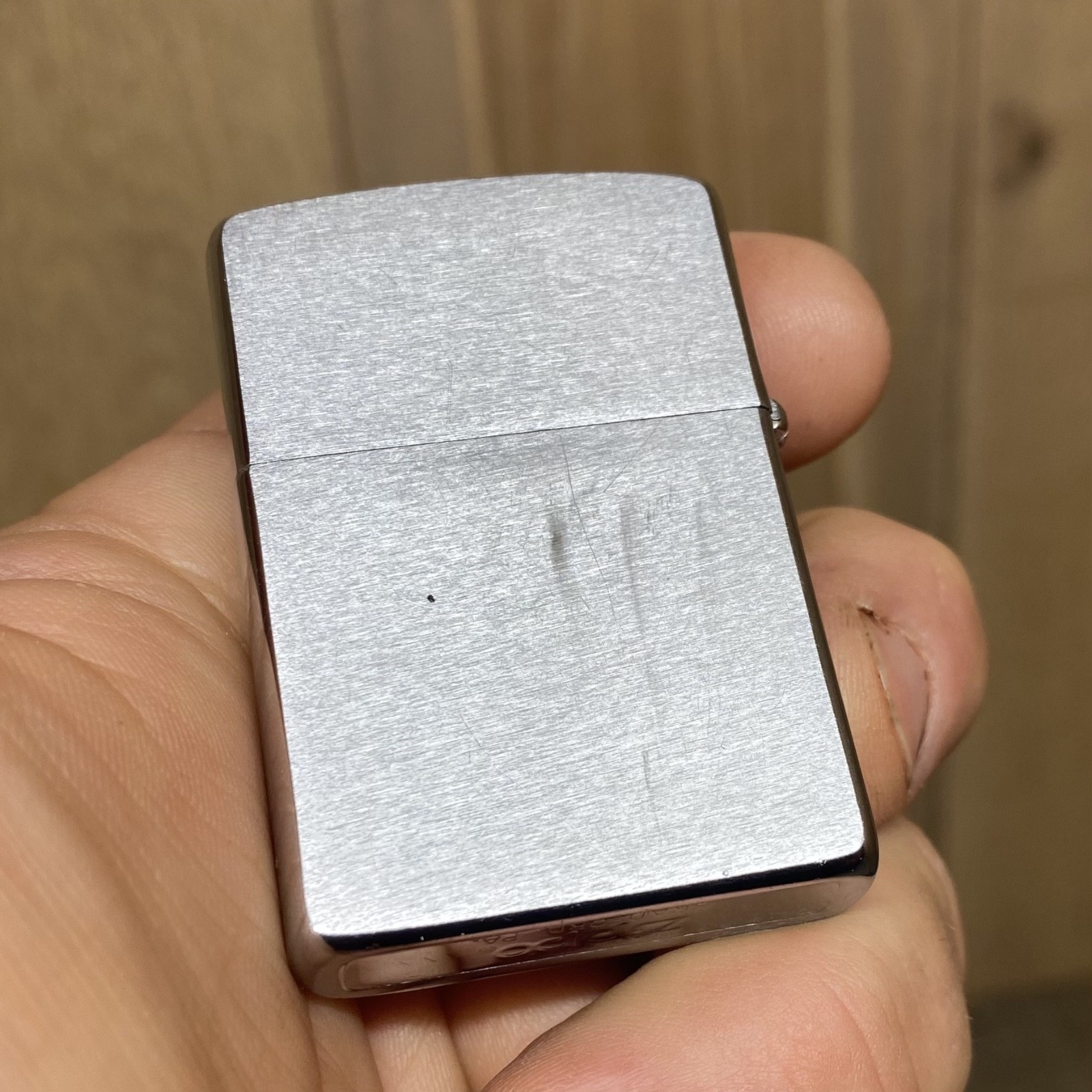 Vintage Zippo Lighter Brushed Chrome US Coast Guard Emblem Military Collectible