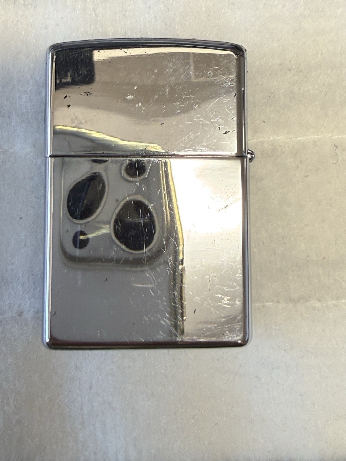 Vintage 2000 Metal Plate Chain Design Zippo Lighter