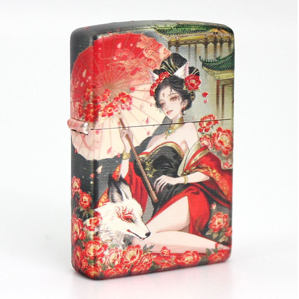 Zippo lighter Asia Full Cover 3D Color Printing/ Fox & Possessed Princess New