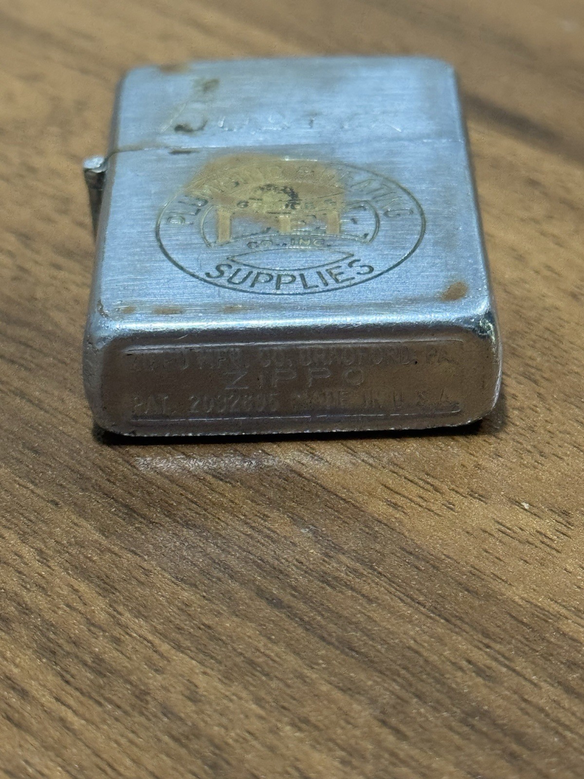 VTG 1951 Zippo George G. Lee Plumbing & Heating Supplies Lighter Rare