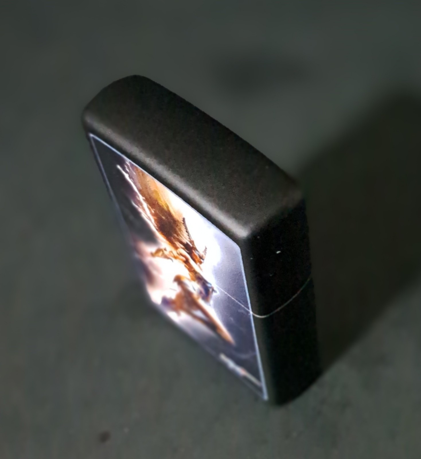 Custom Engraved Goddess Of Lightning Black Matte Zippo Lighter | New 2024