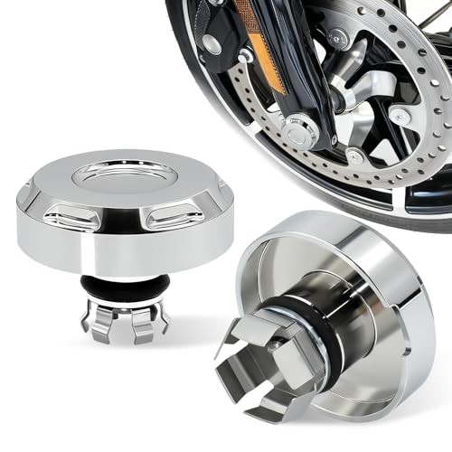2024 2025 2026 Front Axle Nut Covers Caps for Harley Davidson Touring Chrome