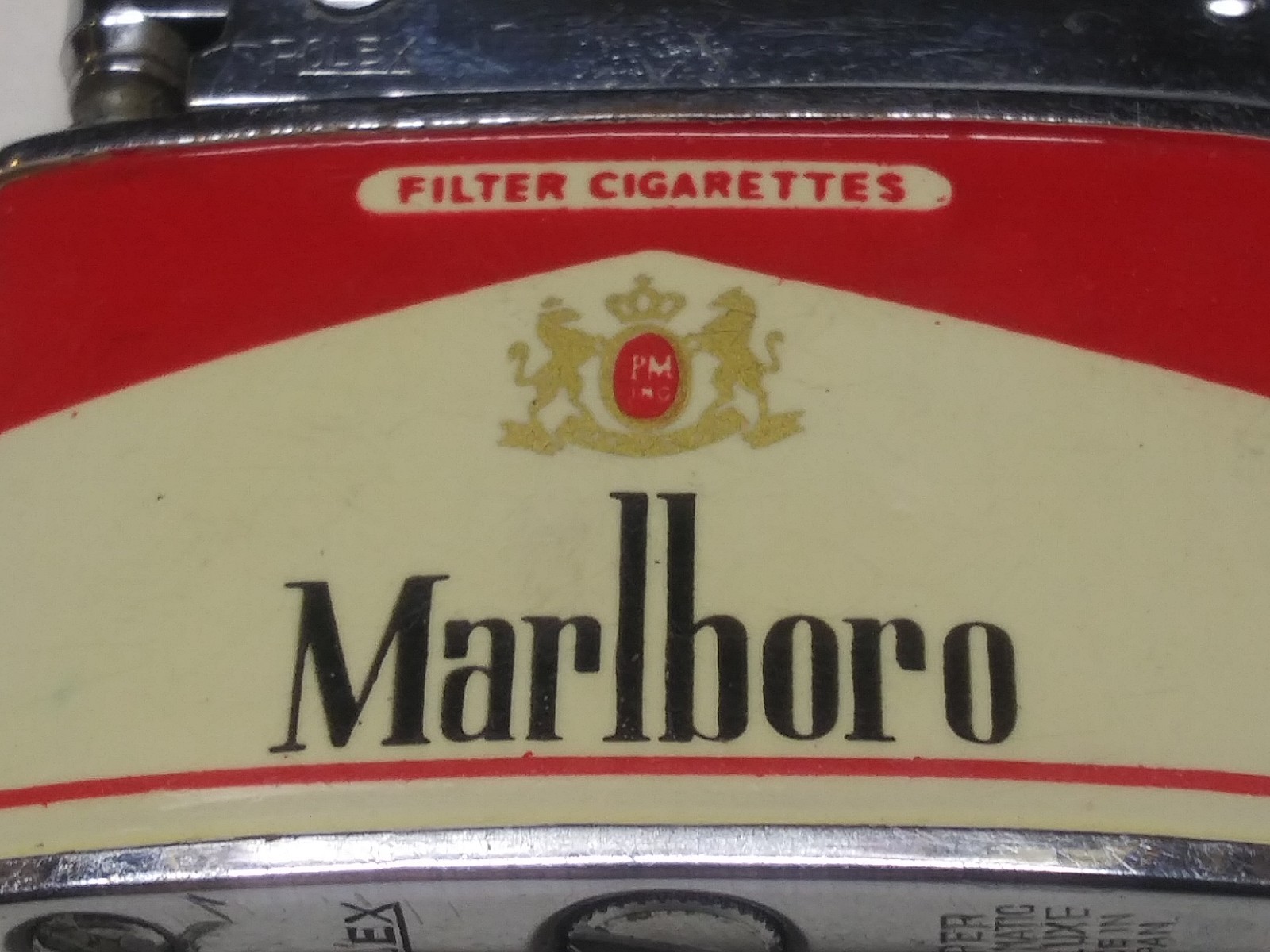 Vintage Rolex Japan Super Automatic Deluxe Marlboro Cigarette Lighter Red Roof