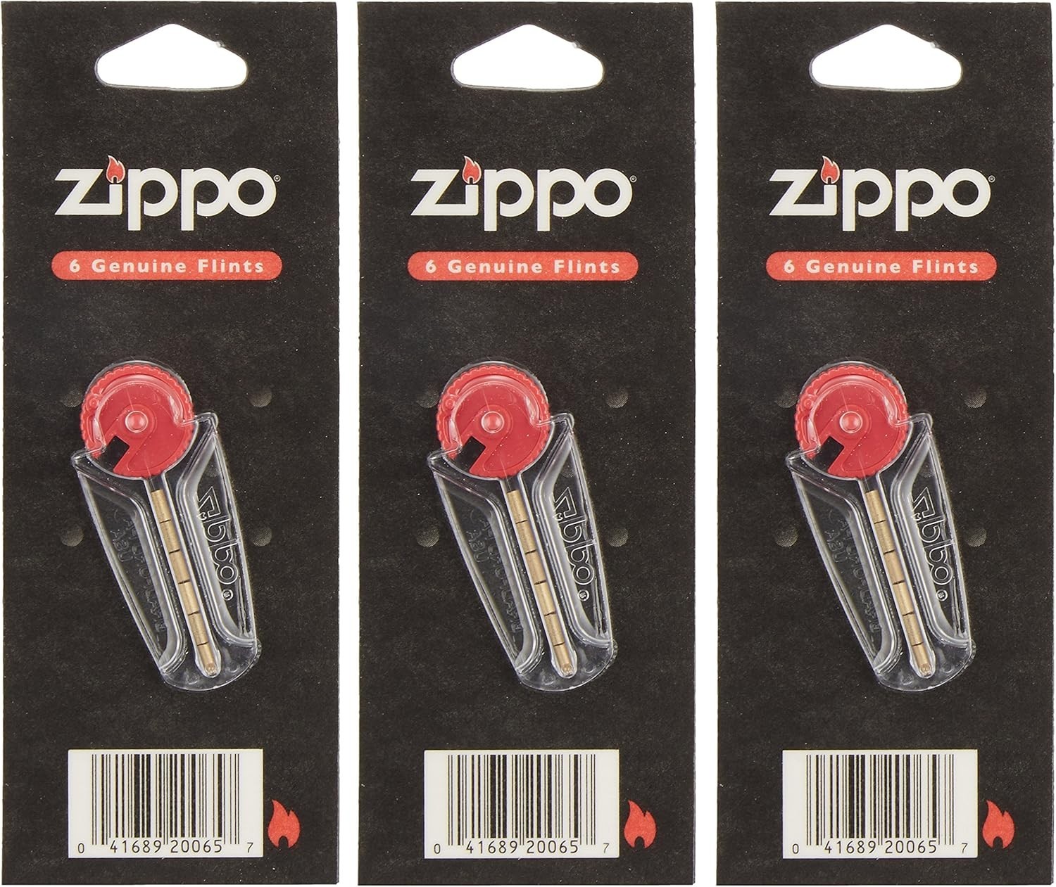 Modern Red Zippo Lighter Flints – 6 Durable Refills for Effortless Lighting