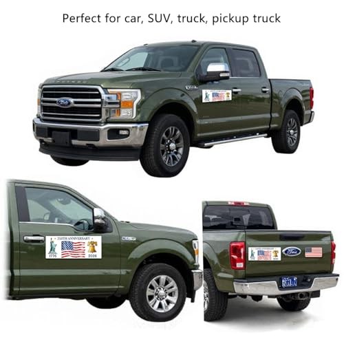 250th Anniversary USA Reflective Magnets – 1776-2026 Commemorative Decals, The