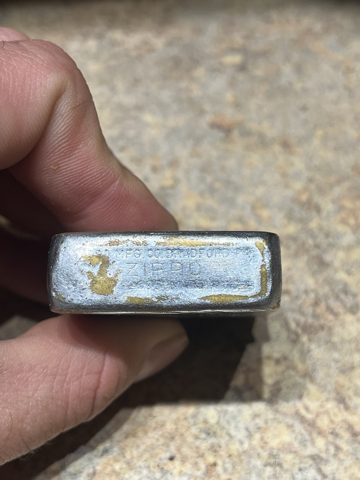 Vintage 1940-1941 Cut Corners No INSERT ZIPPO LIGHTER – Has Been Fixed