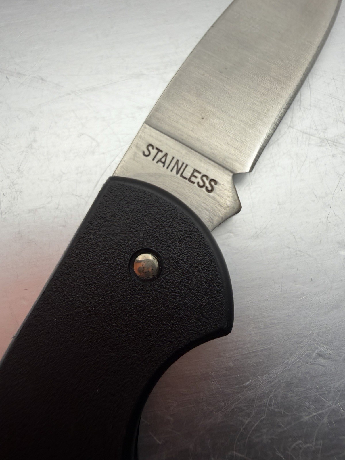 Vintage South County Concrete Advertising Stainless Zippo Pocket Knife NEW B52