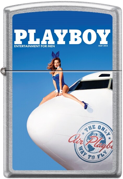 Zippo Playboy September 2015 Cover Street Chrome Windproof Lighter NEW RARE