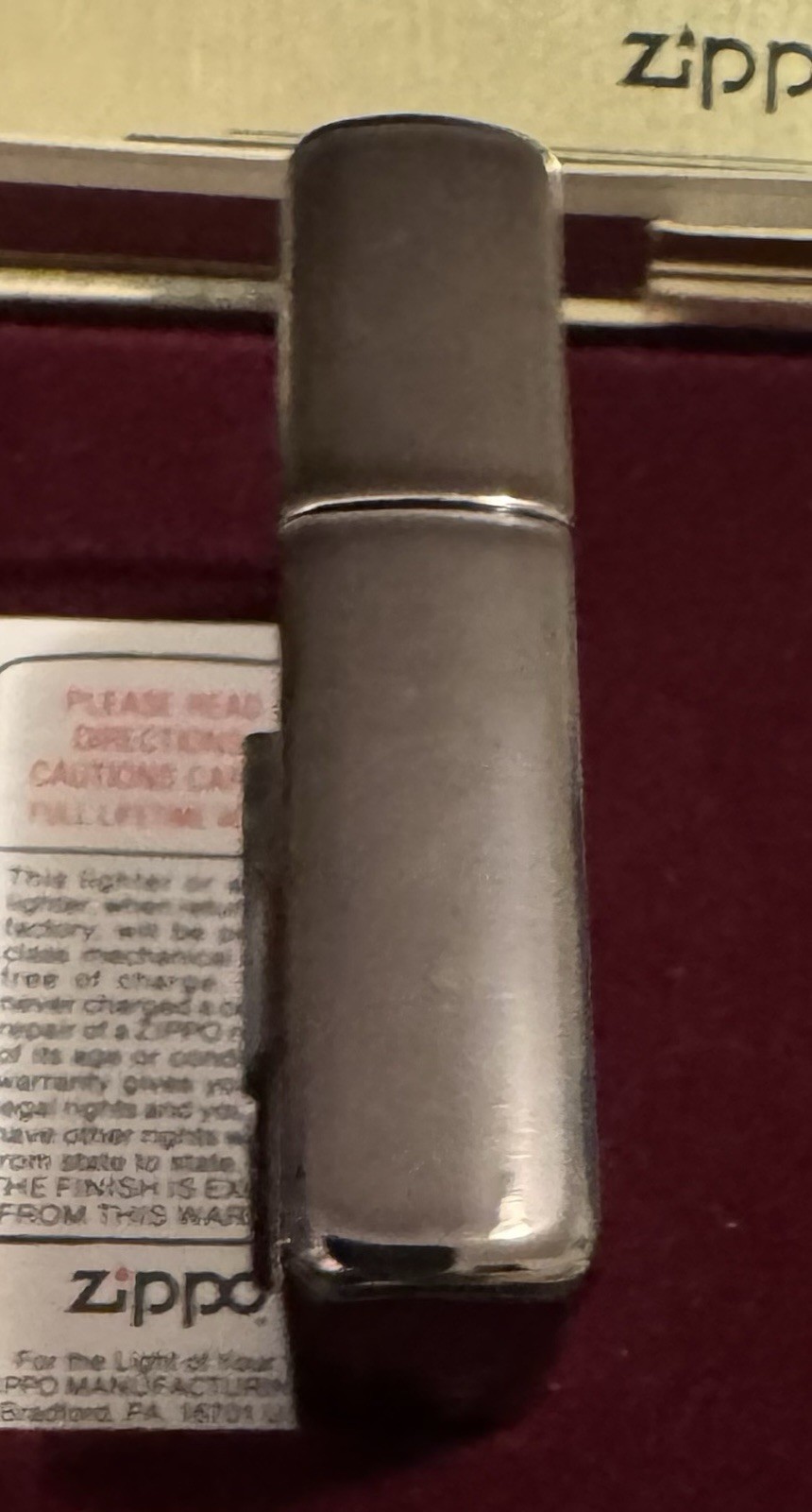 ZIPPO 60TH ANNIVERSARY 1932-1992 LIGHTER WITH TIN & BOX NOS UNFIRED USA